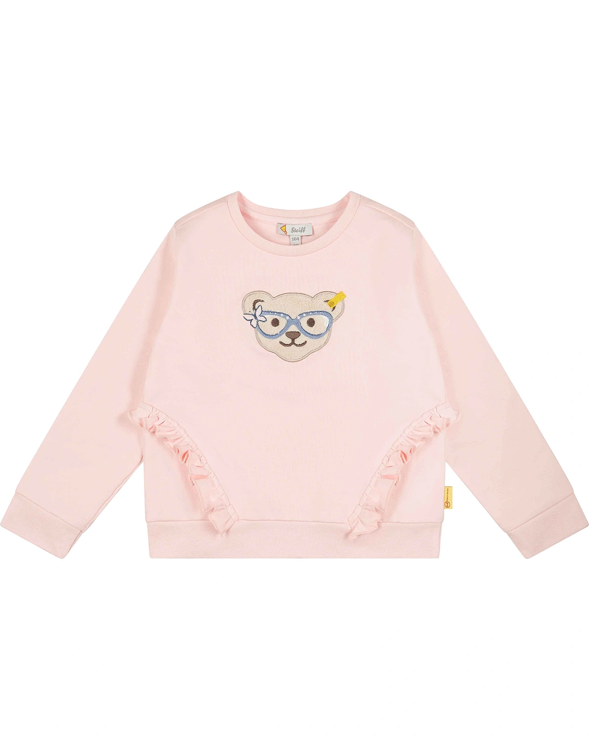 Sweatshirt TEDDY MIT BRILLE in seashell pink