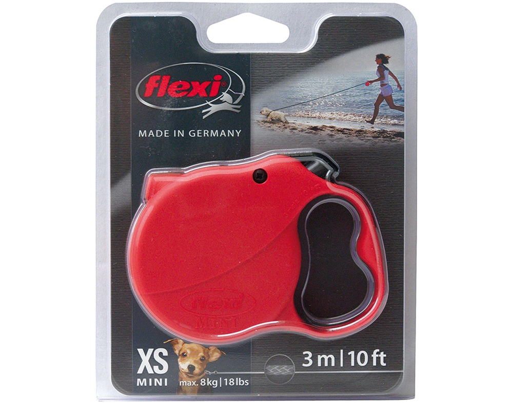 TRELA PARA CÃO E GATO MINI EXTENSÍVEL FLEXI TAMANHO XS 3M