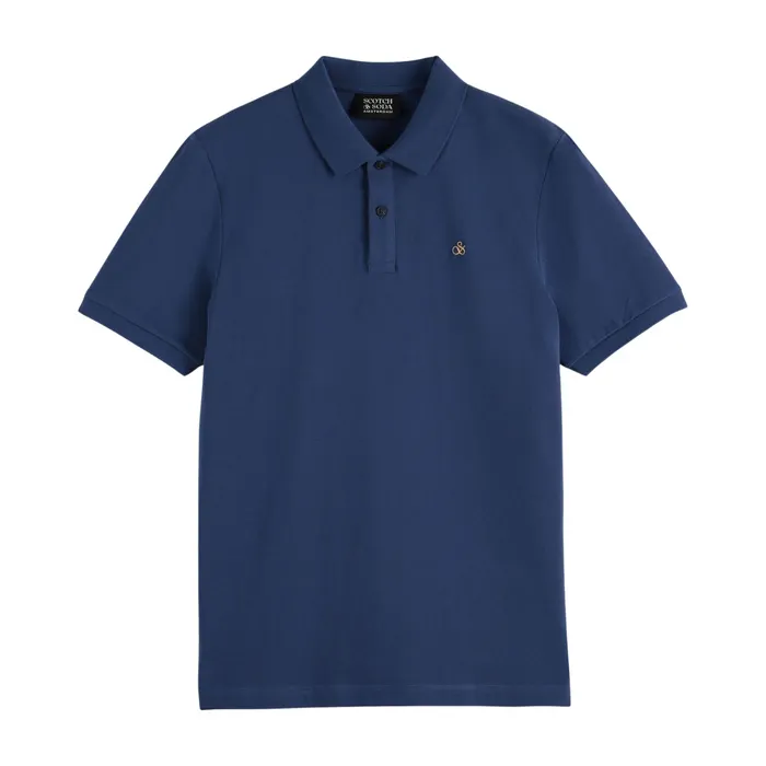 Scotch & Soda Seasonal Cotton Piqué Polo Heren