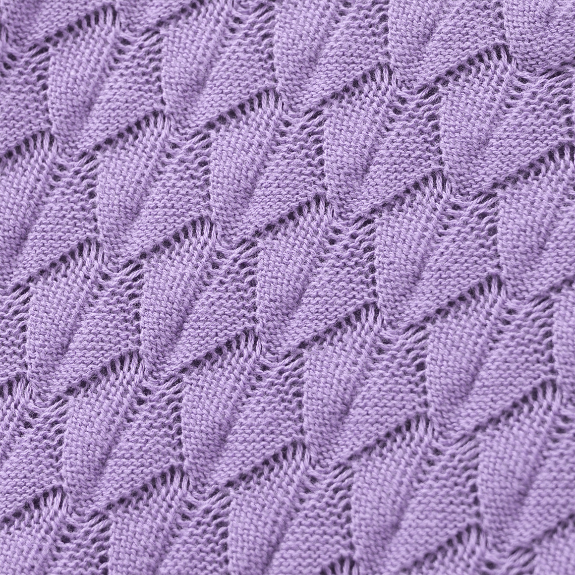 Topolino Mädchen Strickkleid mit Wabenstruktur helllila