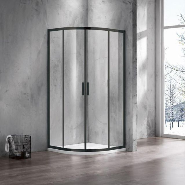 Saniclass - Casus - Douchecabine - Mat Zwart - 90x90x200 cm