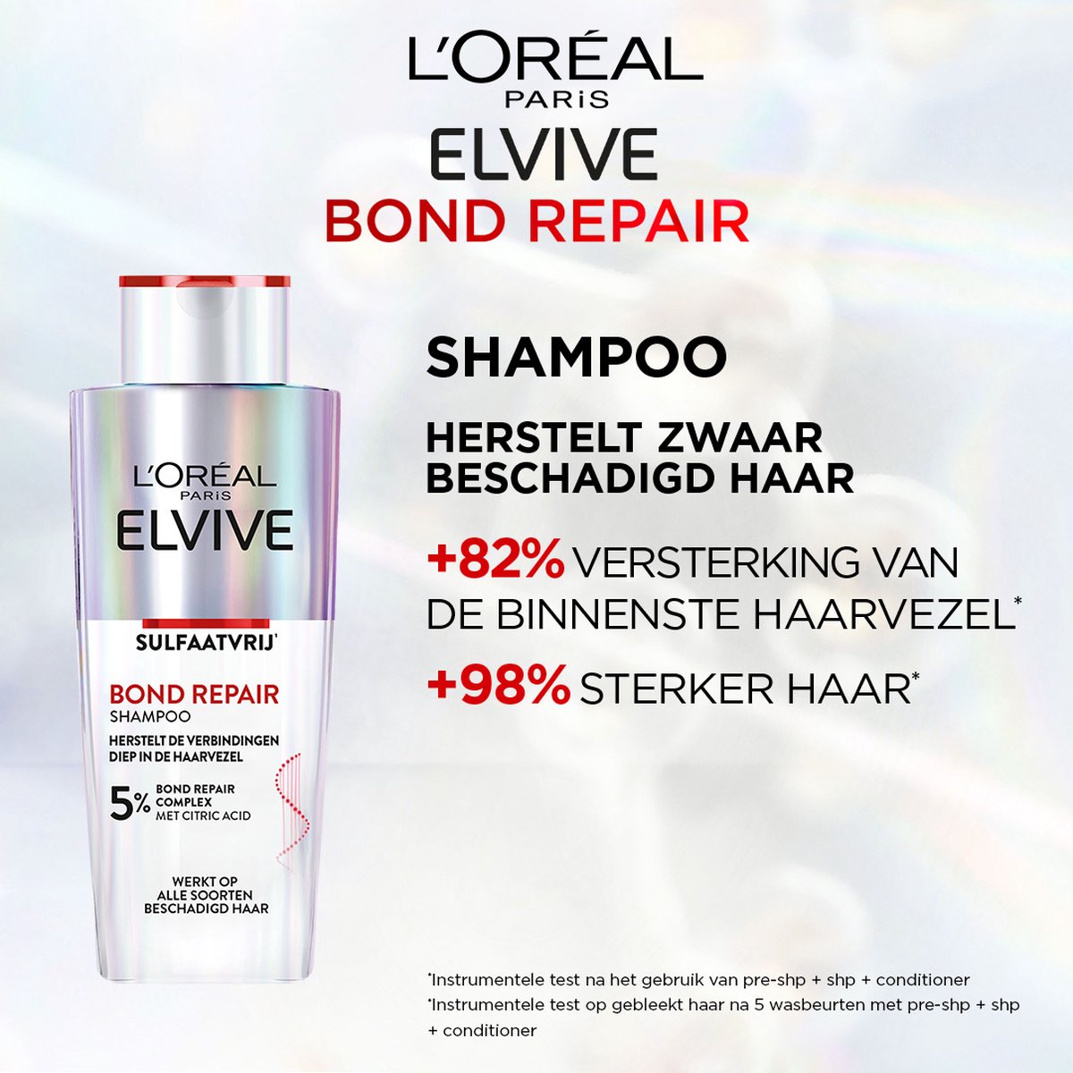L’Oréal Elvive Bond Repair Sulfaatvrij Shampoo (200 ml)