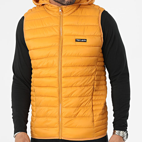 Doudoune Sans Manches A Capuche Terry Orange