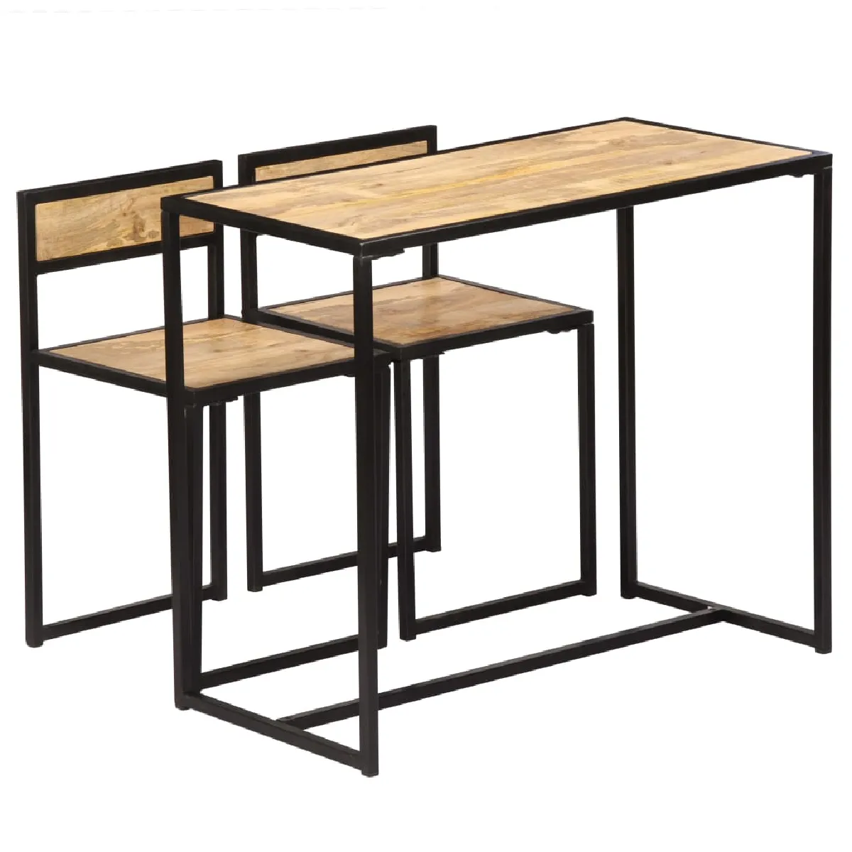vidaXL Salle à Dîner 3 pcs Bois de Manguier