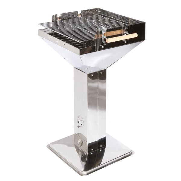 Säulengrill VISTA - Edelstahl - Trichter - 90,5 cm