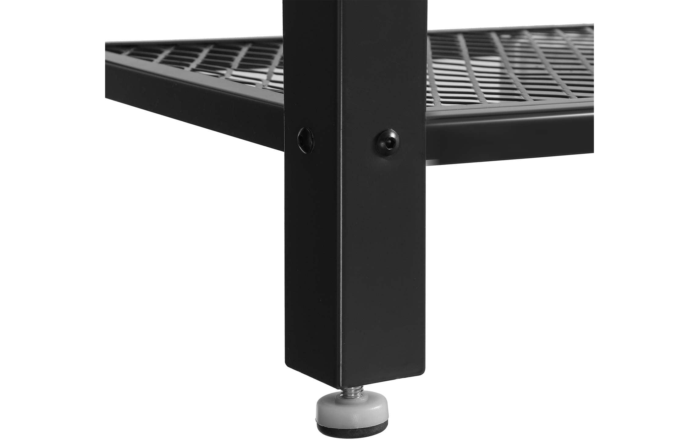 Konsolentisch mit Gitterablage 101.5 x 80 cm, Braun/SchwarzBeistelltisch