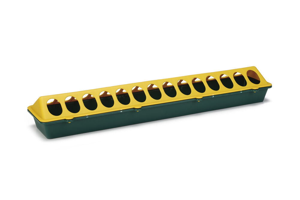 Olba Voerbak - Kuiken - Plastic - Geel / Groen - 7x51x10.5 cm