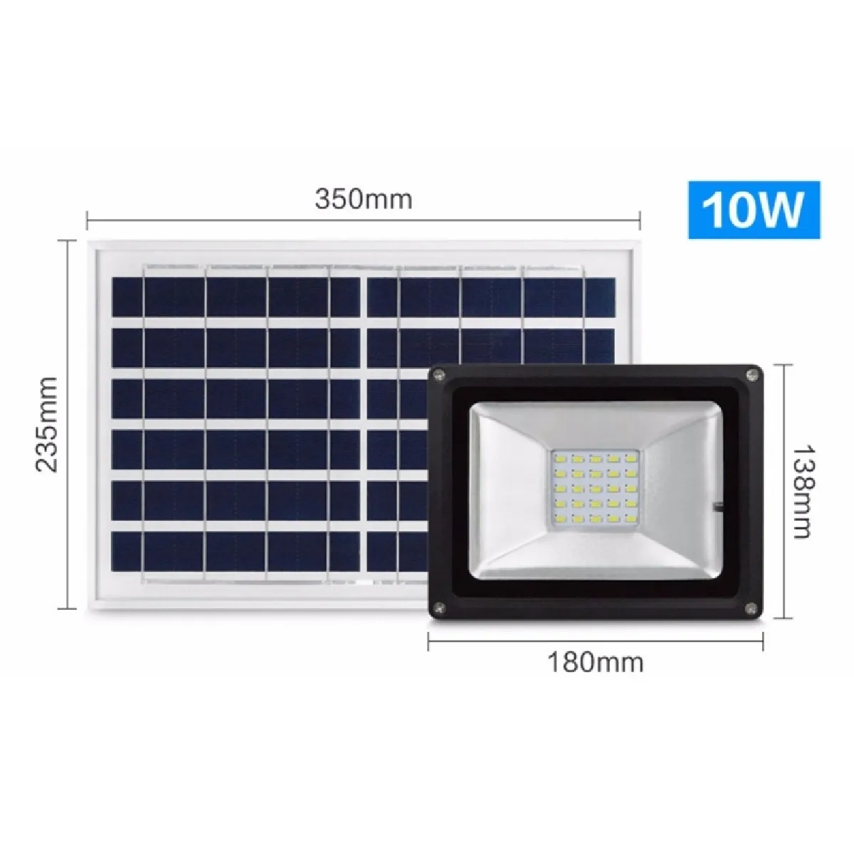 Wewoo Projecteur Solaire LED