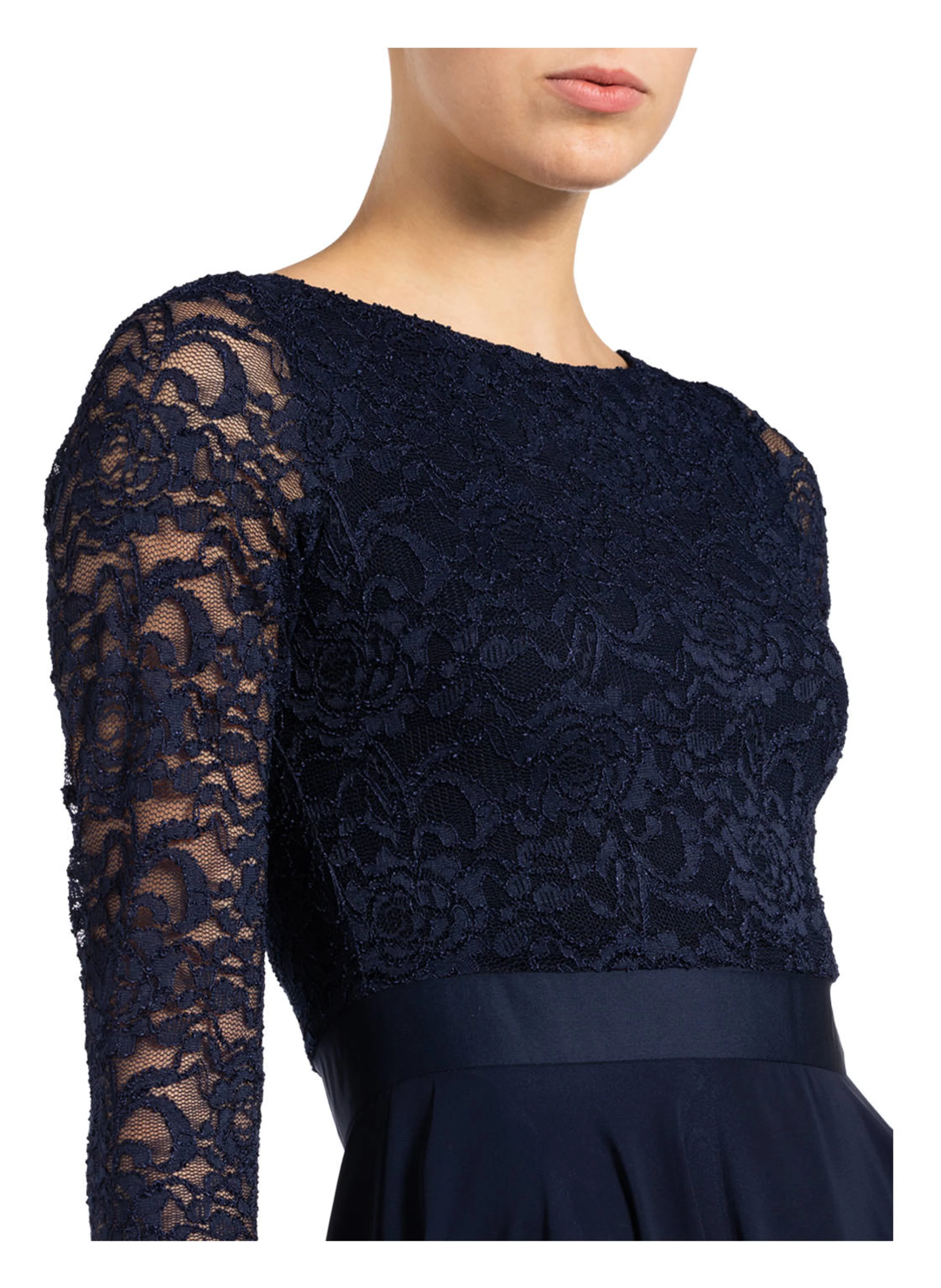 SWING Cocktailkleid mit Spitzenbesatz