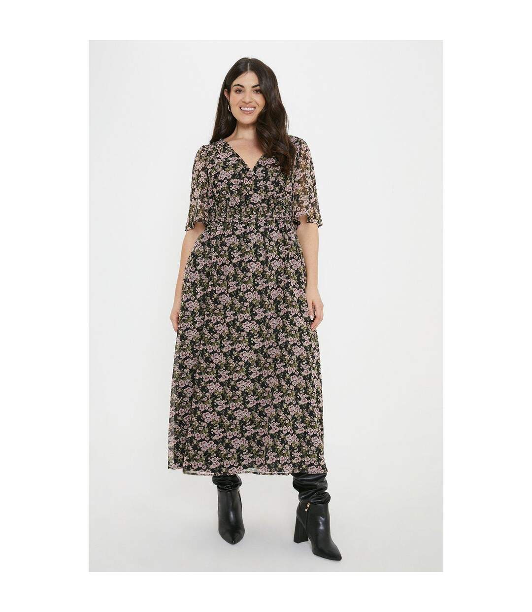 Dorothy Perkins - Robe mi-longue - Femme (Noir) - UTDP4147