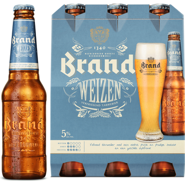 Brand Weizen Bier Fles 6 x 300ml