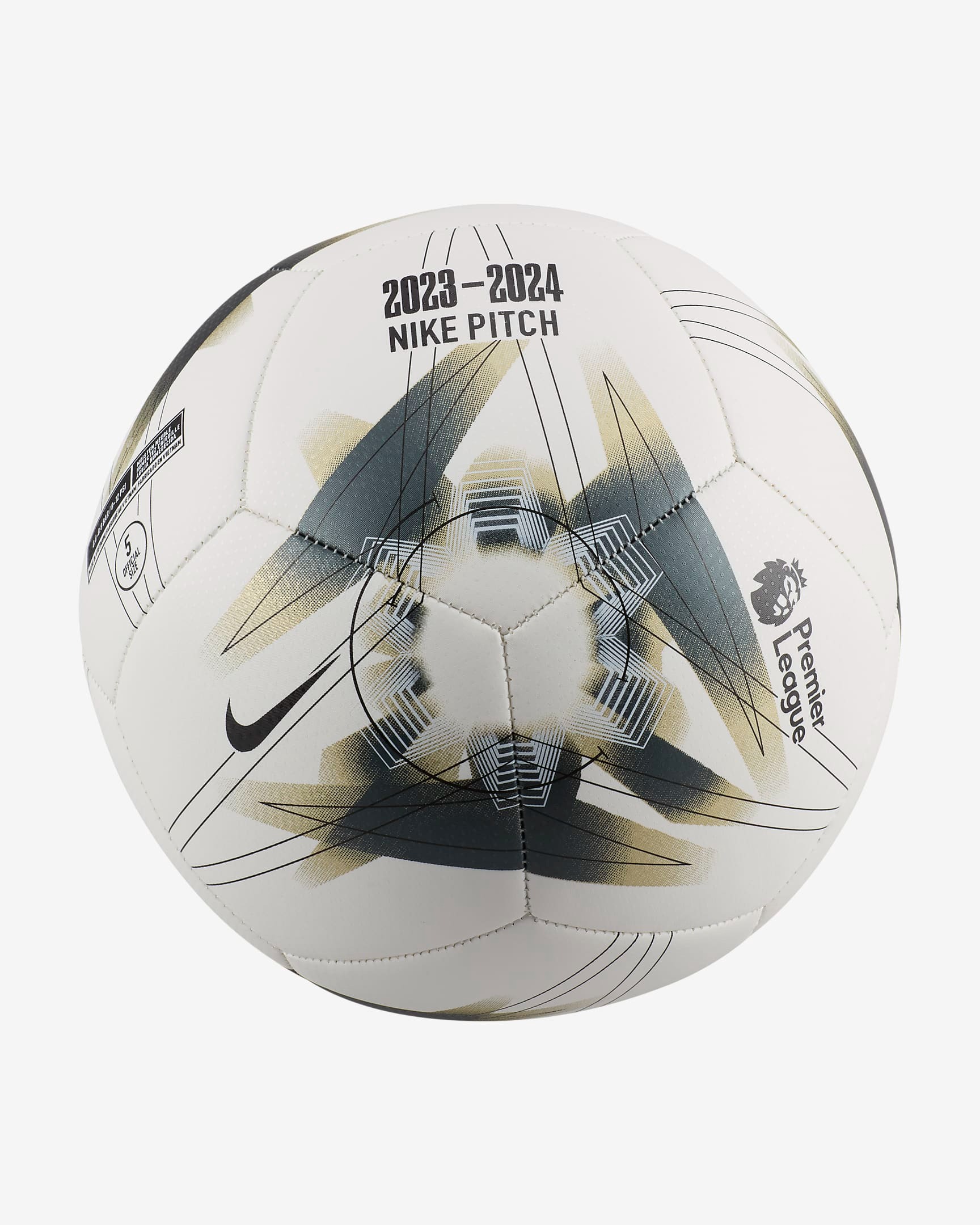 Premier League Pitch White/Metallic Gold Star/Black
