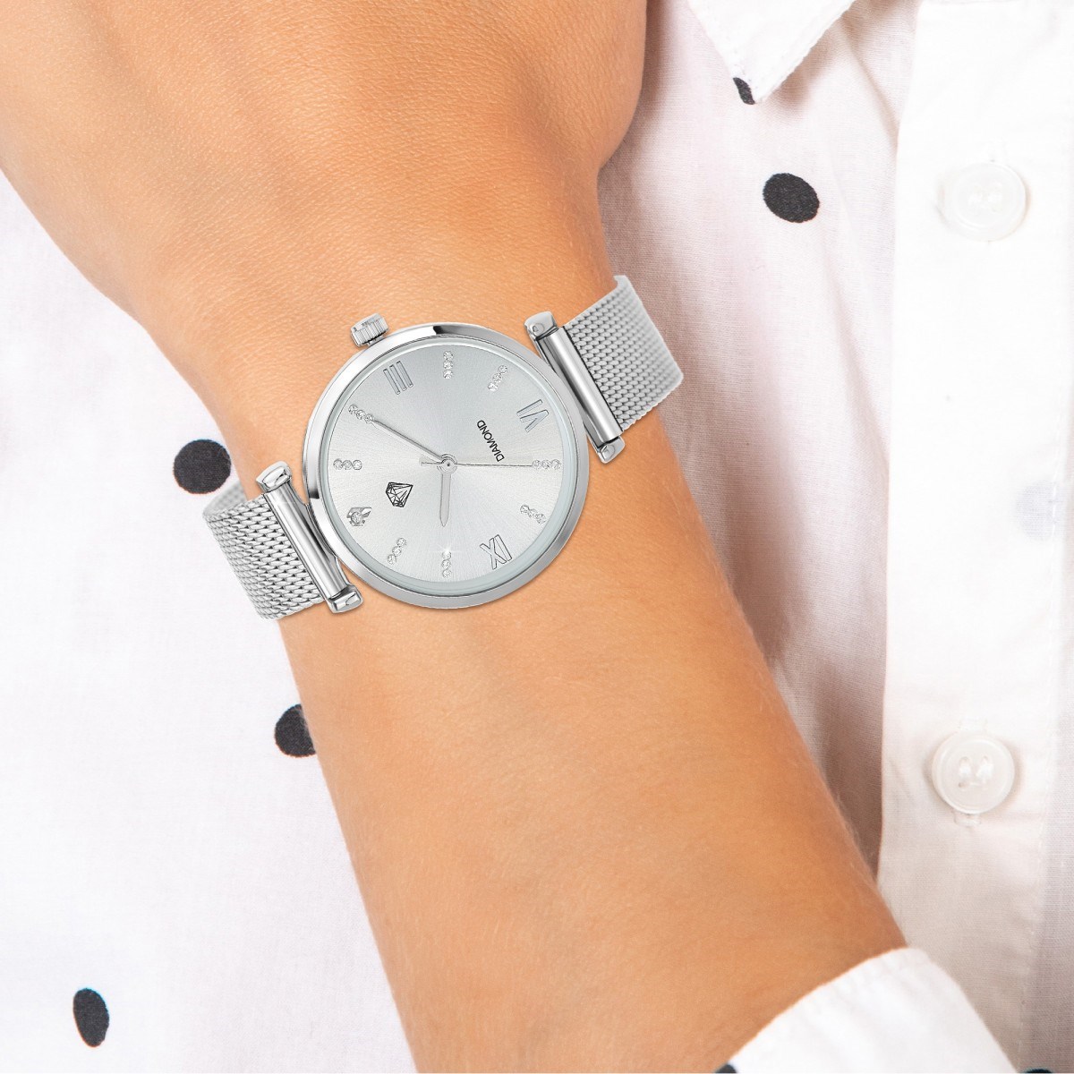 Montre Cynthia élégante SC Crystal ornée de Cristaux scintillants