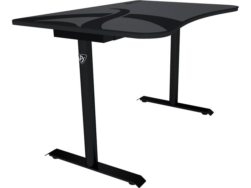 Arozzi Gaming Tisch Arena Fratello Grau Stabiler Gaming-Schreibtisch mit Mauspad
