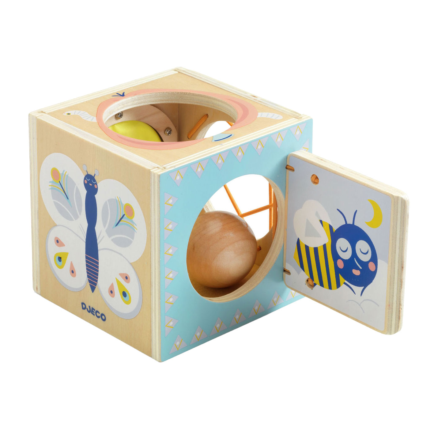 Djeco Babybox Houten Activiteitenkubus