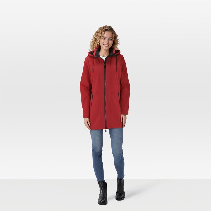 Kjelvik Janne - Softshell jas - Rood - 36