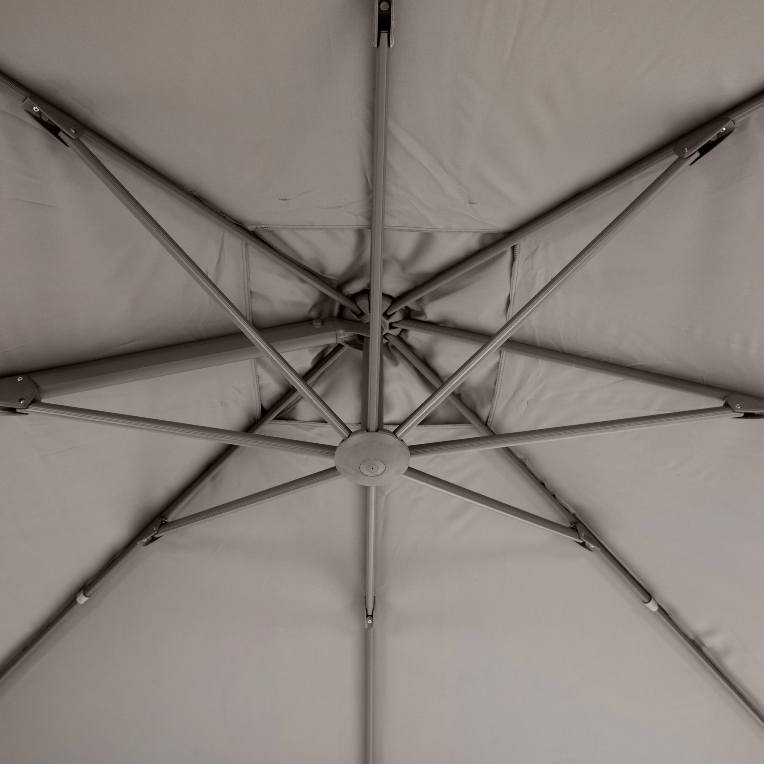 TOILE PARASOL ELEA INCLINABLE 3X4M NOISETTE