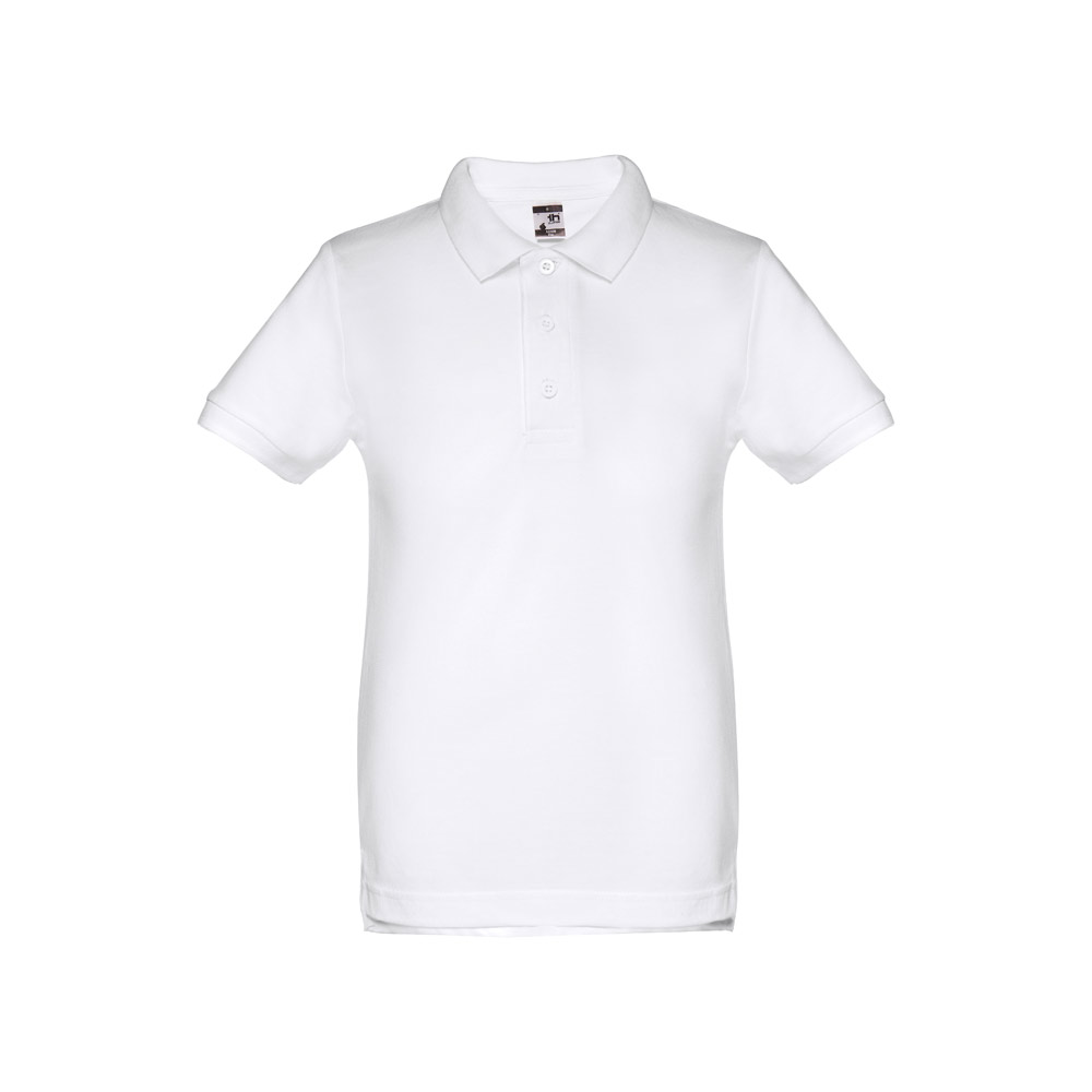 TH Clothes 30172 - Polo à manches courtes pour enfants (unisexe). Couleur blanche