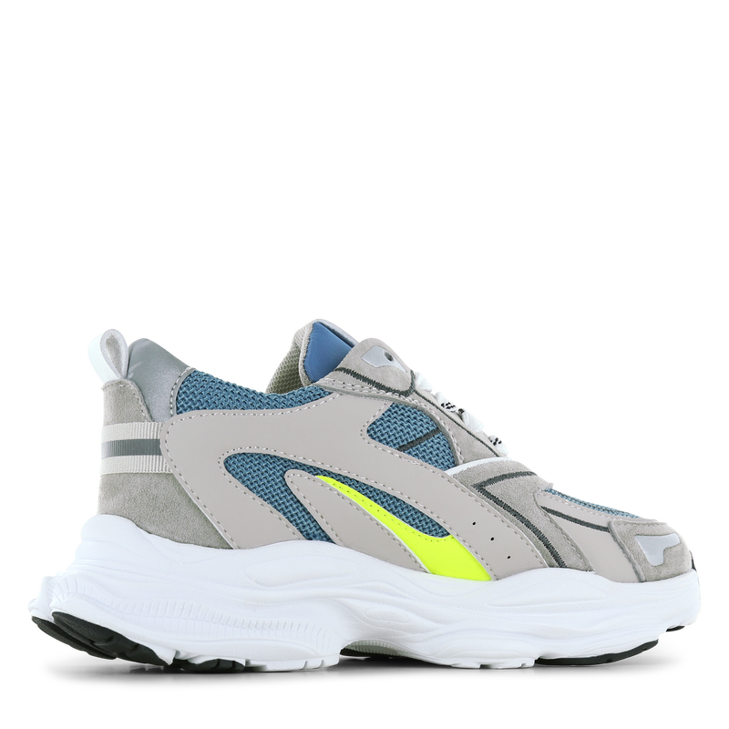 Shoesme grijs-blauwe sneaker Mesh, Microfiber leer, Suède | Jongens schoene