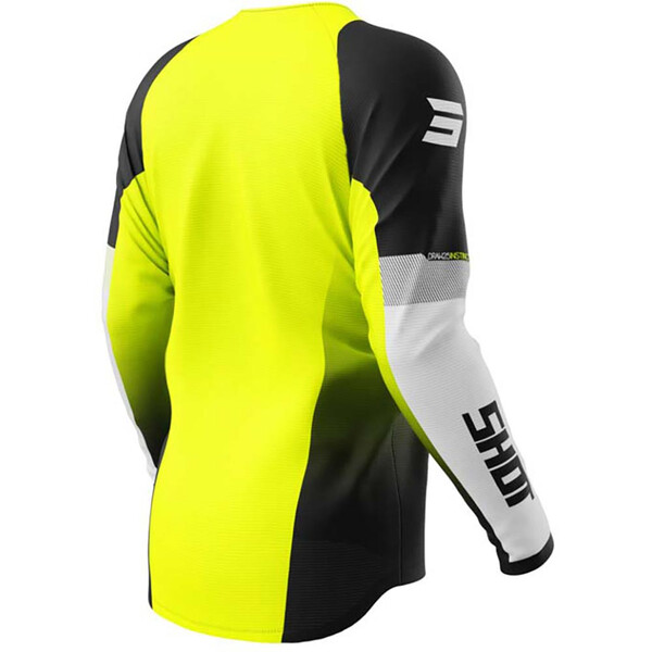 Shot - Maillot Draw Instinct Noir / Jaune fluo / Blanc