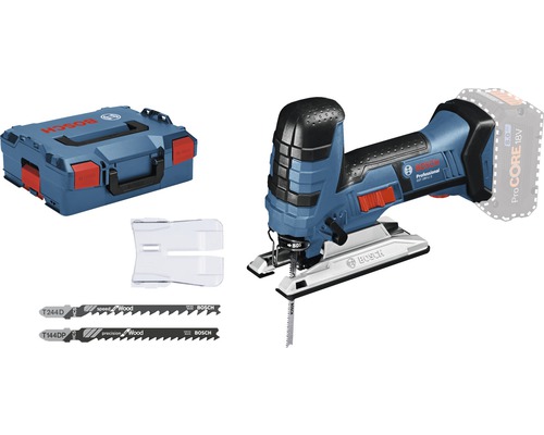 Bosch Professional GST 18 V-LI S accu-decoupeerzaag inclusief L-BOXX 136 en 3x decoupeerzaagbladen, zonder accu en oplader