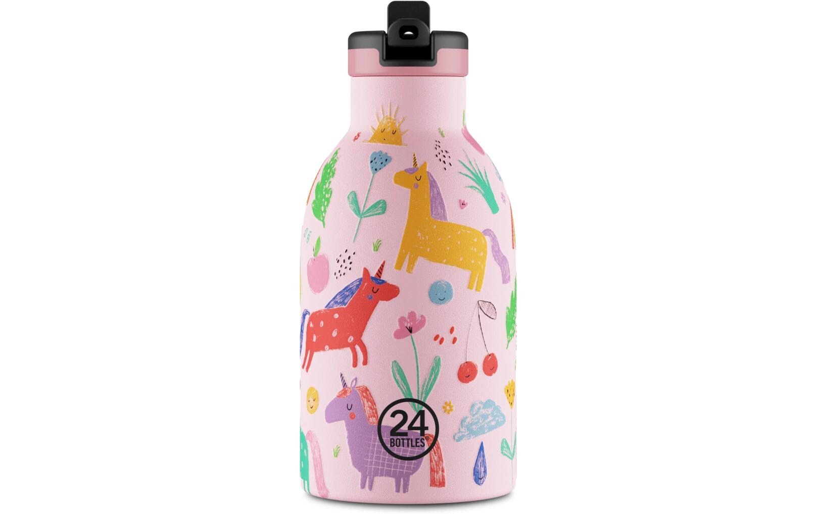 Thermosflasche Clima 330 ml, Mehrfarbig/Rosa, Magic FriendsIsolierflasche mit doppelwandiger Edelstahlisolation