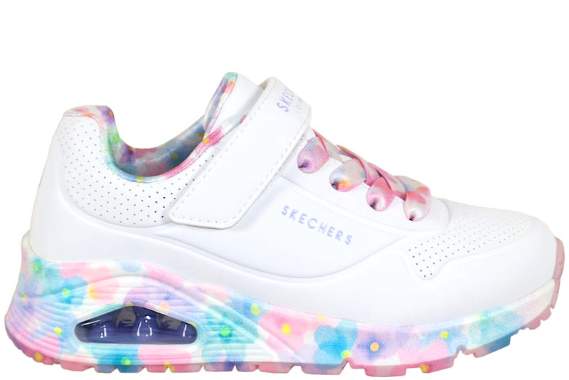 SKECHERS UNO GEN1 - FRESH BLOOMS WHITE SNEAKER