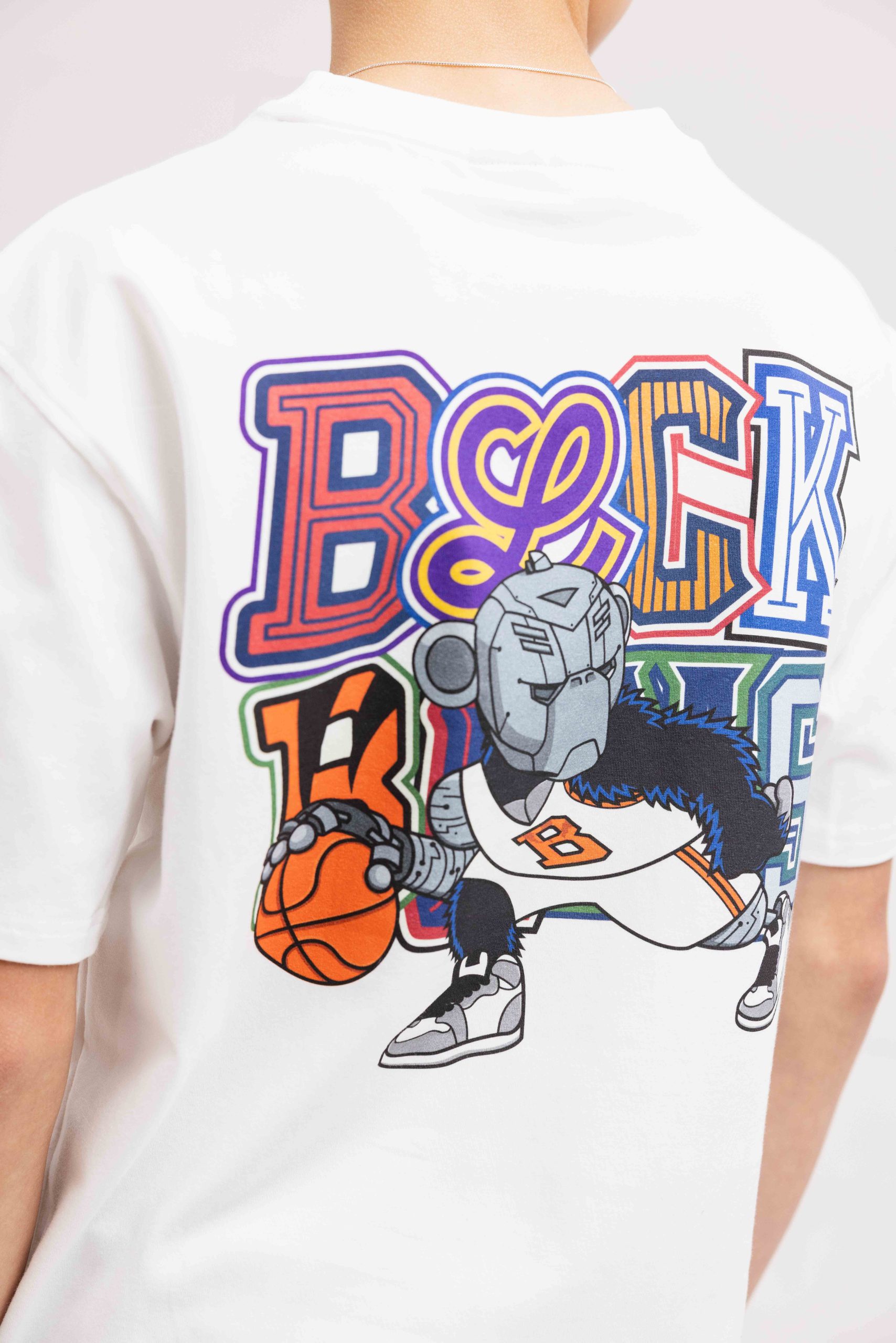 Black Bananas Dribble T-Shirt Kids Wit