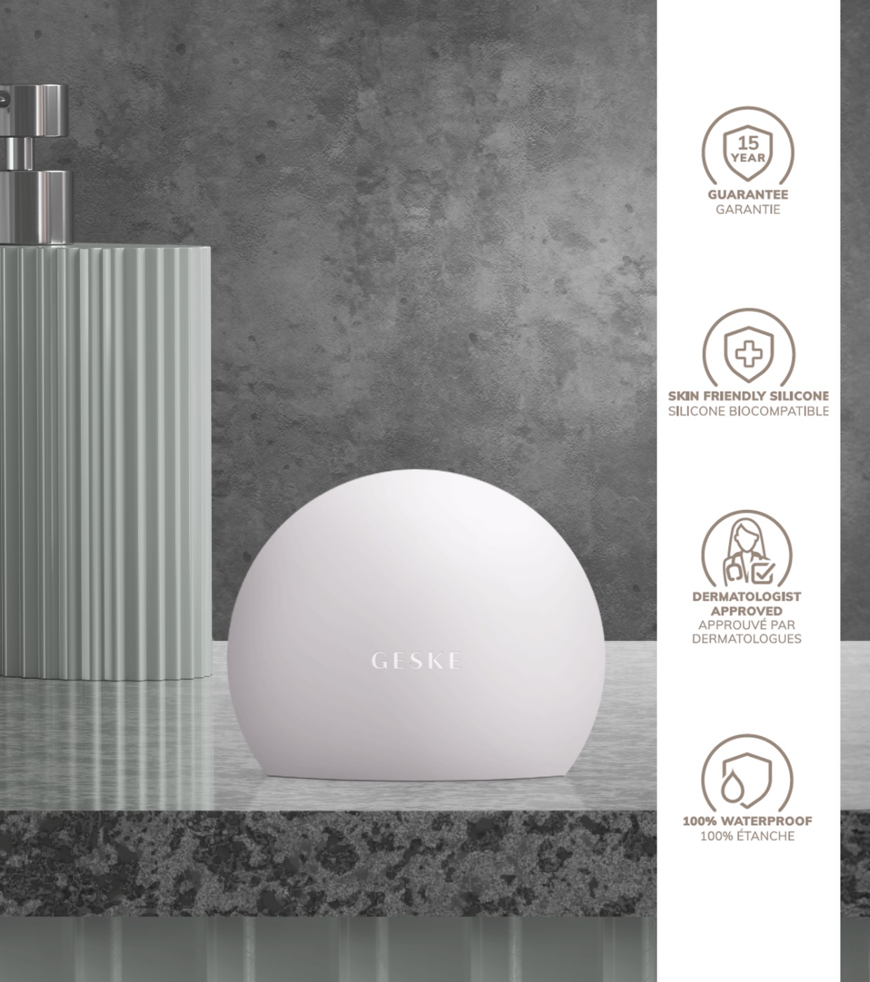 GESKE - Volumizador labial 4 em 1 - Branco