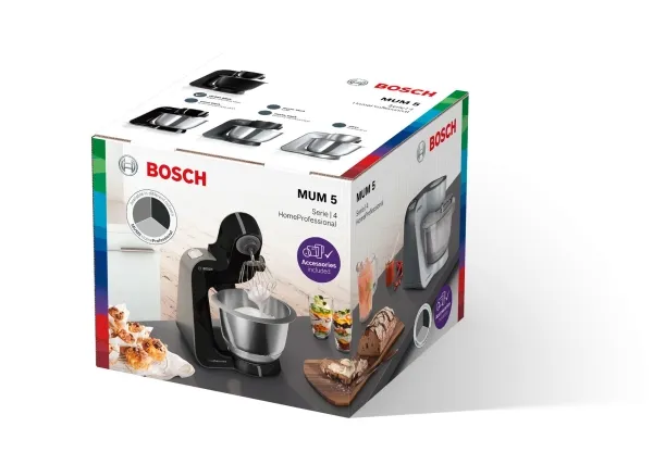 [OUTLET] - Bosch MUM5 MUM59N26CB - Køkkenmaskine - 1000 W - carbon-sort