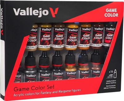 Vallejo - Game Color Maling Sæt - Leather & Metal - 16X18 ML