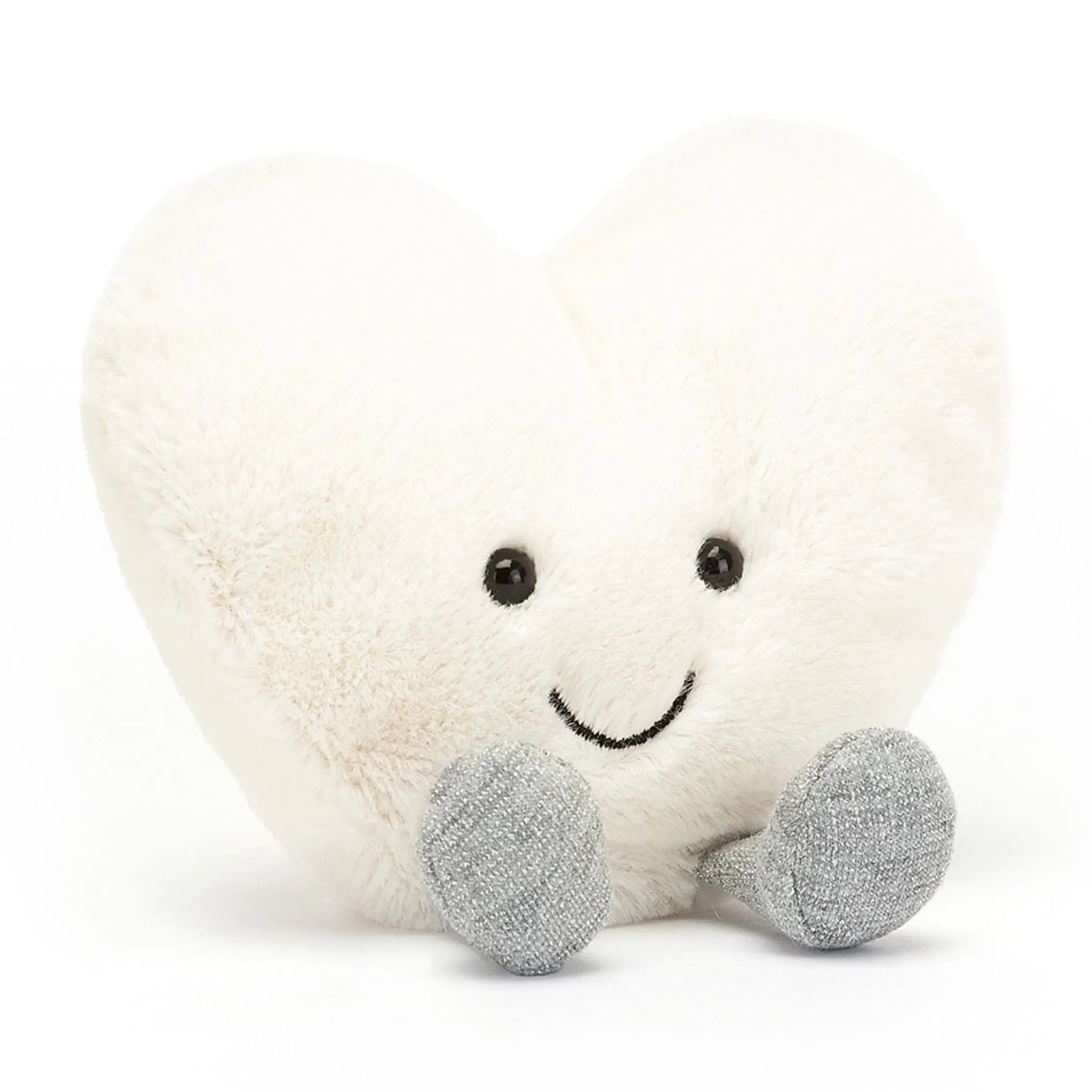 Jellycat Coeur Amusant 4 - Crème
