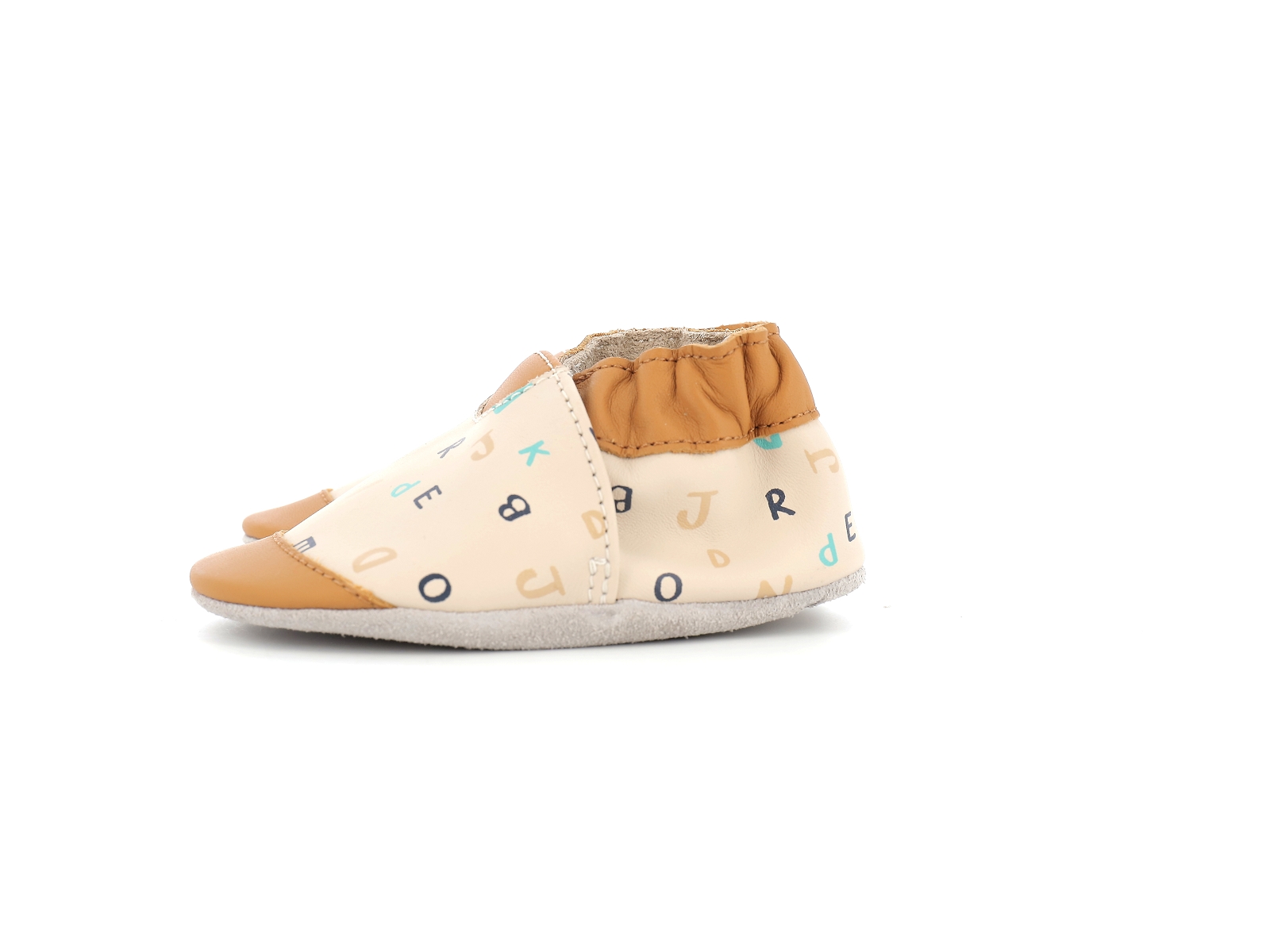 Robeez-ABC LESSON Cuir Multi-Marron