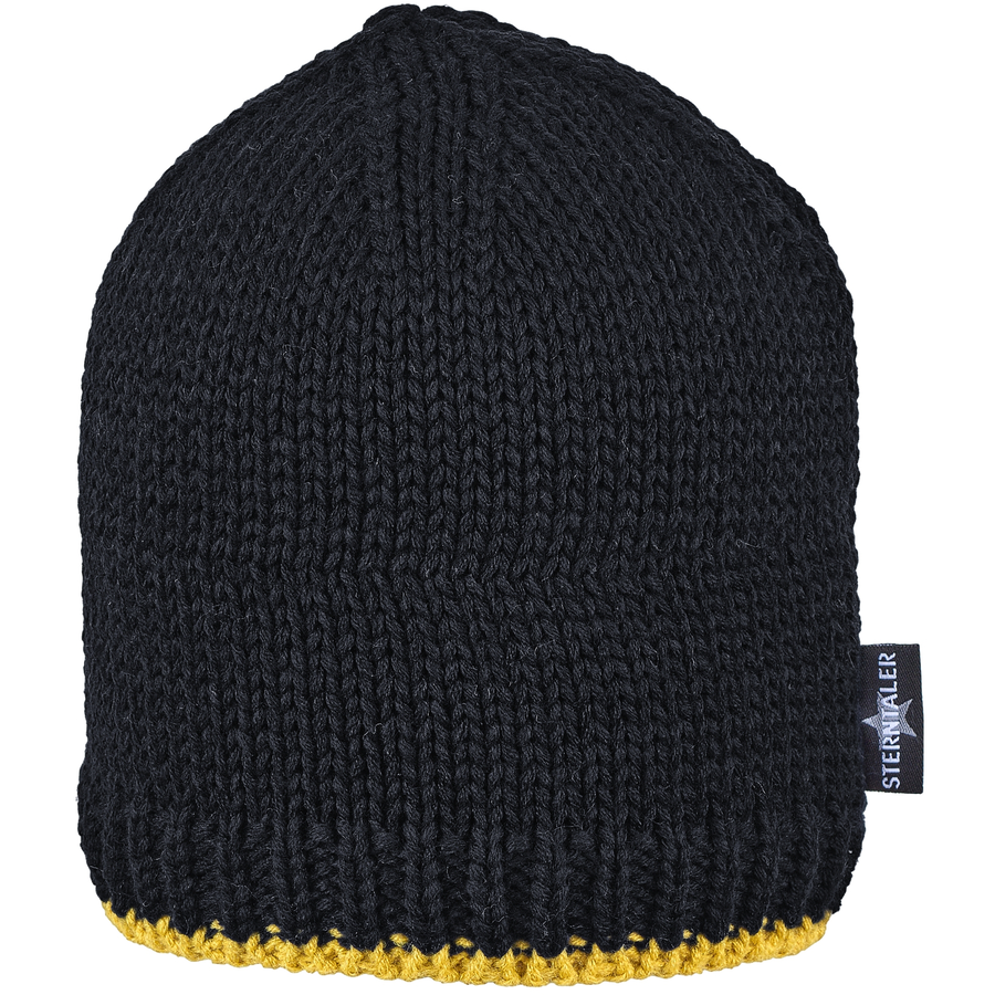 Sterntaler Strickmütze Kontrast marine