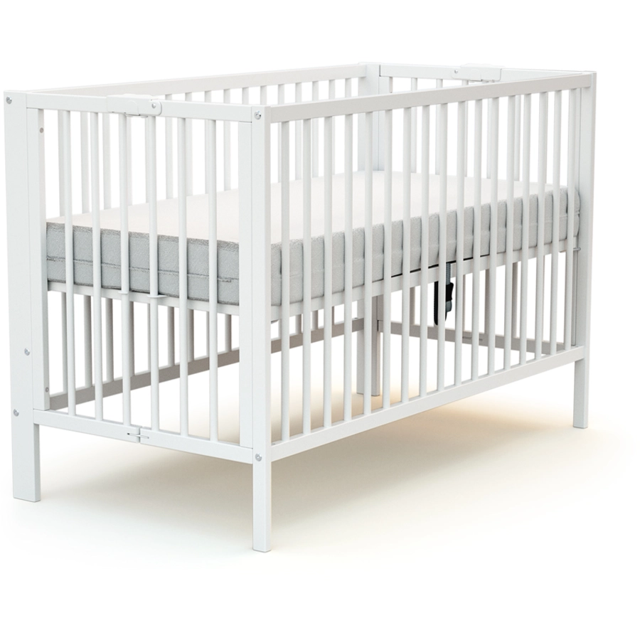 AT4 Babybett klappbar ESSENTIEL weiß 60 x 120 cm