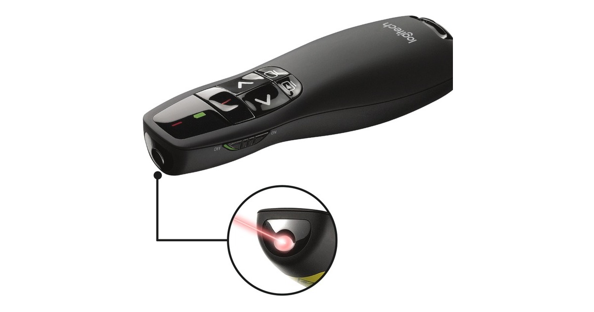 LogitechWL Presenter R400  (Zwart, Retail)