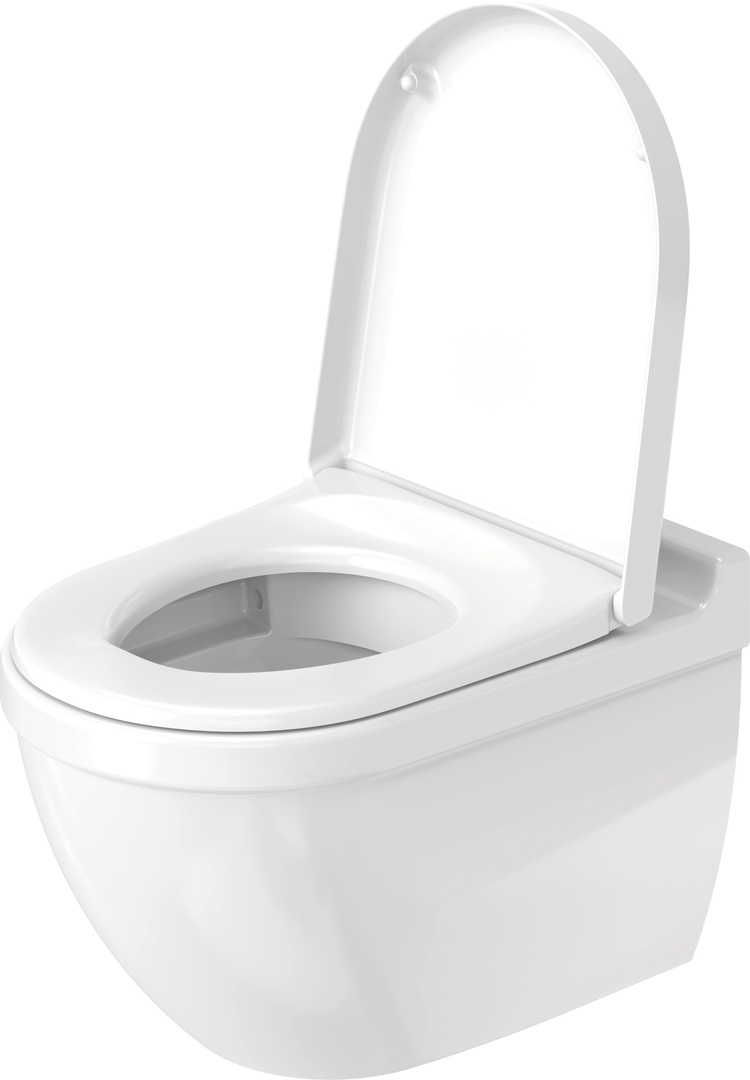 Duravit Starck 3 randloos toilet met softclose zitting en verborgen bevestiging wit glans