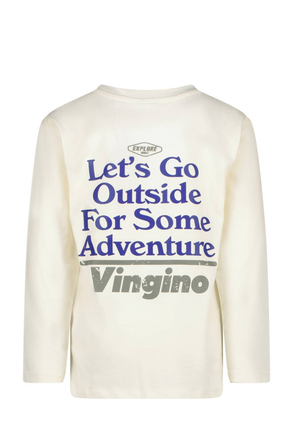 Vingino longsleeve Jackos met backprint offwhite