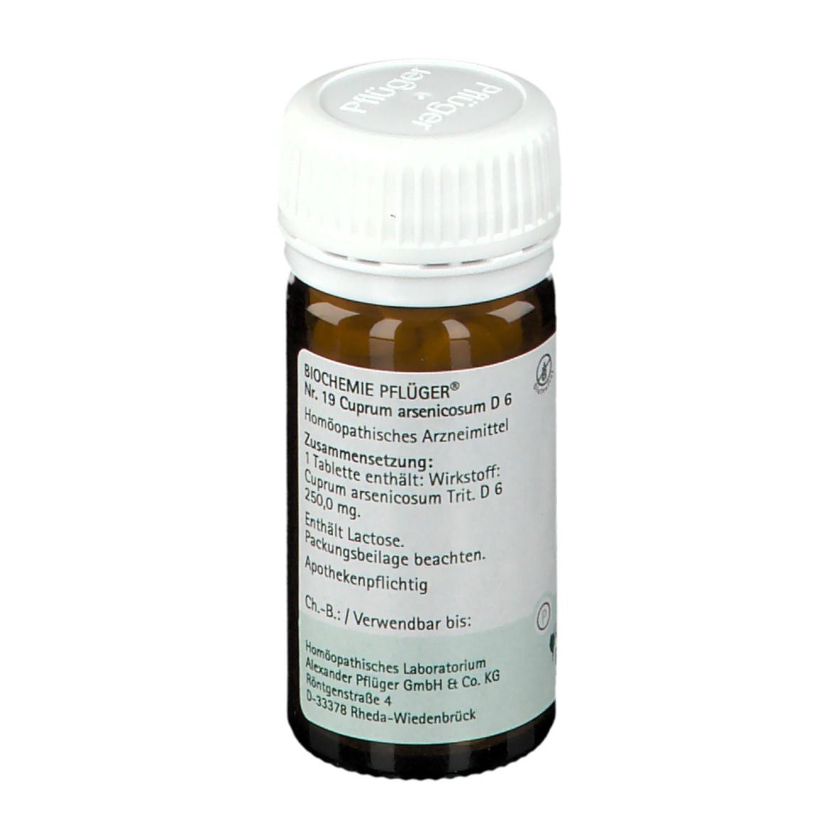 Biochemie Pflüger® Nr. 19 Cuprum arsenicosum D6 Tabletten