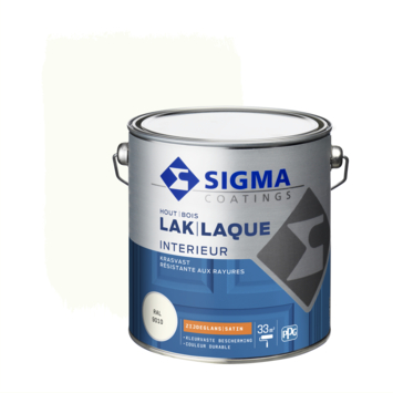 Sigma Interieur binnenlak zijdeglans RAL 9010 2,5 liter