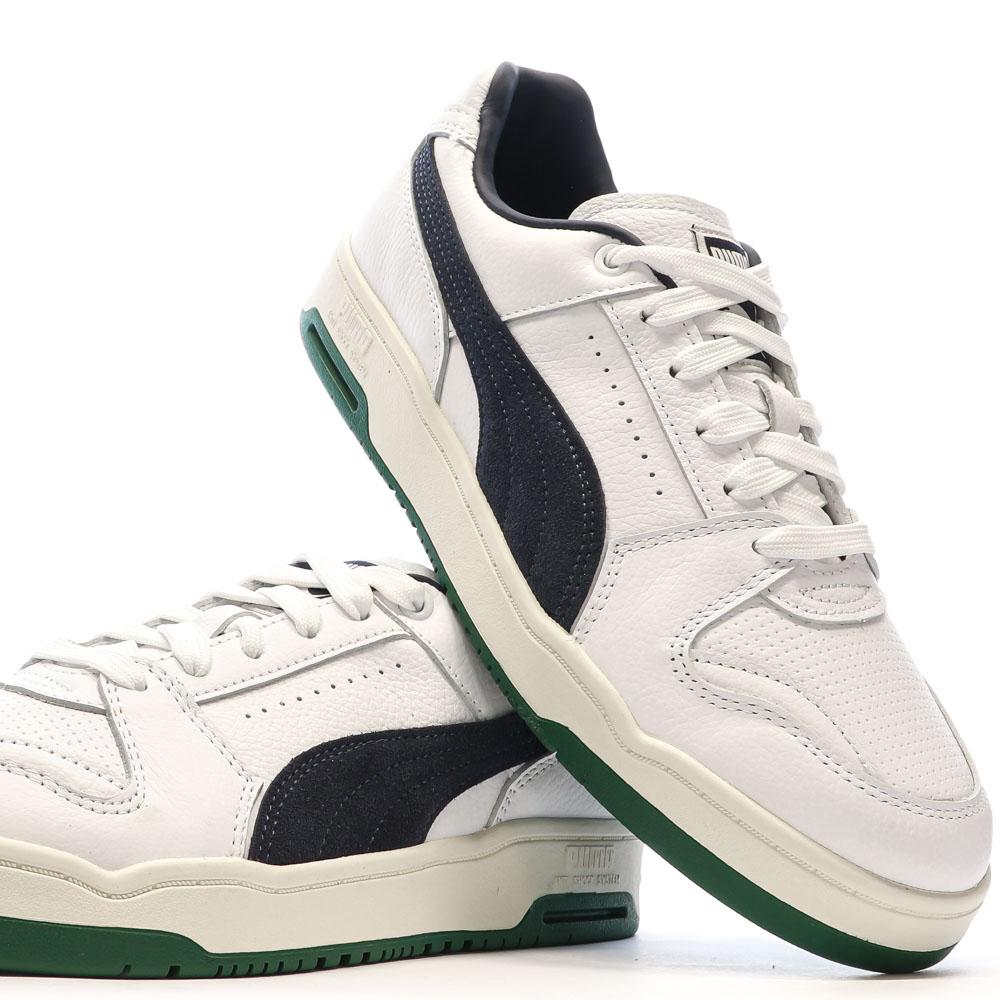 Puma Baskets Blanc/Marine Homme Puma Slipstream Lo Varsit