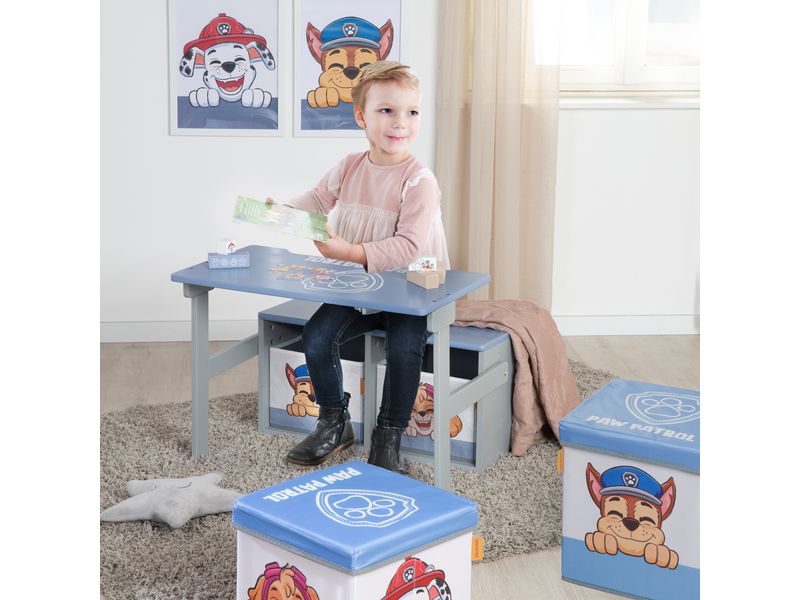 roba Paw Patrol klappbare Sitzbank mit Box Klappbare Sitzbank mit Canvas Boxen