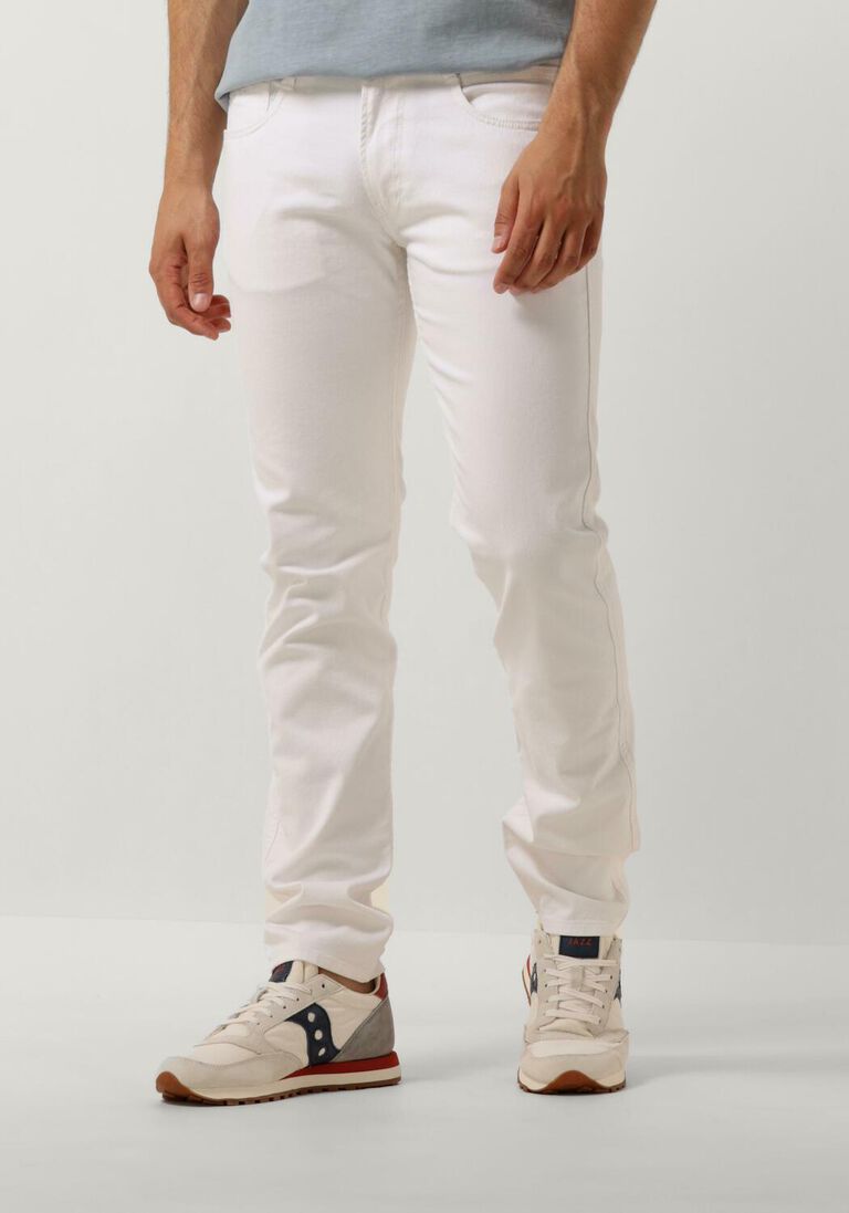 REPLAY witte replay slim fit jeans anbass pants