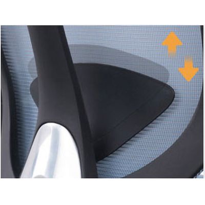 Fauteuil de bureau ASTON - accoudoirs réglables - appui-tête - noir