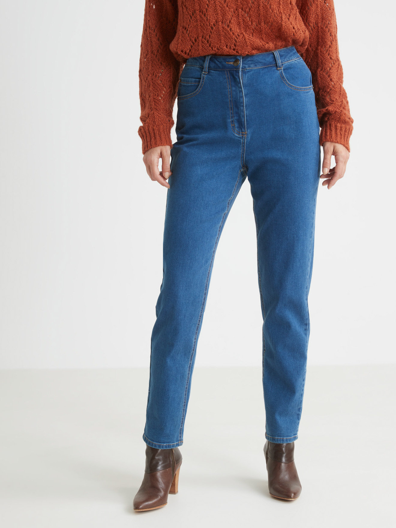 Jean coupe boyfriend 5 poches