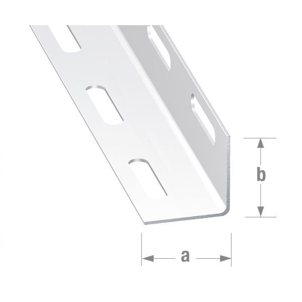 Cqfd Perfil Ângulo Perfurado Aço Branco 27x27mm - 1m - 10051365