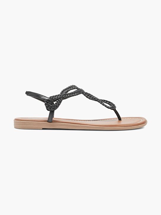 Graceland Sandalen-Zehentrenner Schwarz