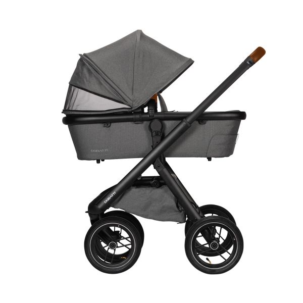 Dubatti One E5 Kinderwagen 2-in-1 Frame Black\/Cognac