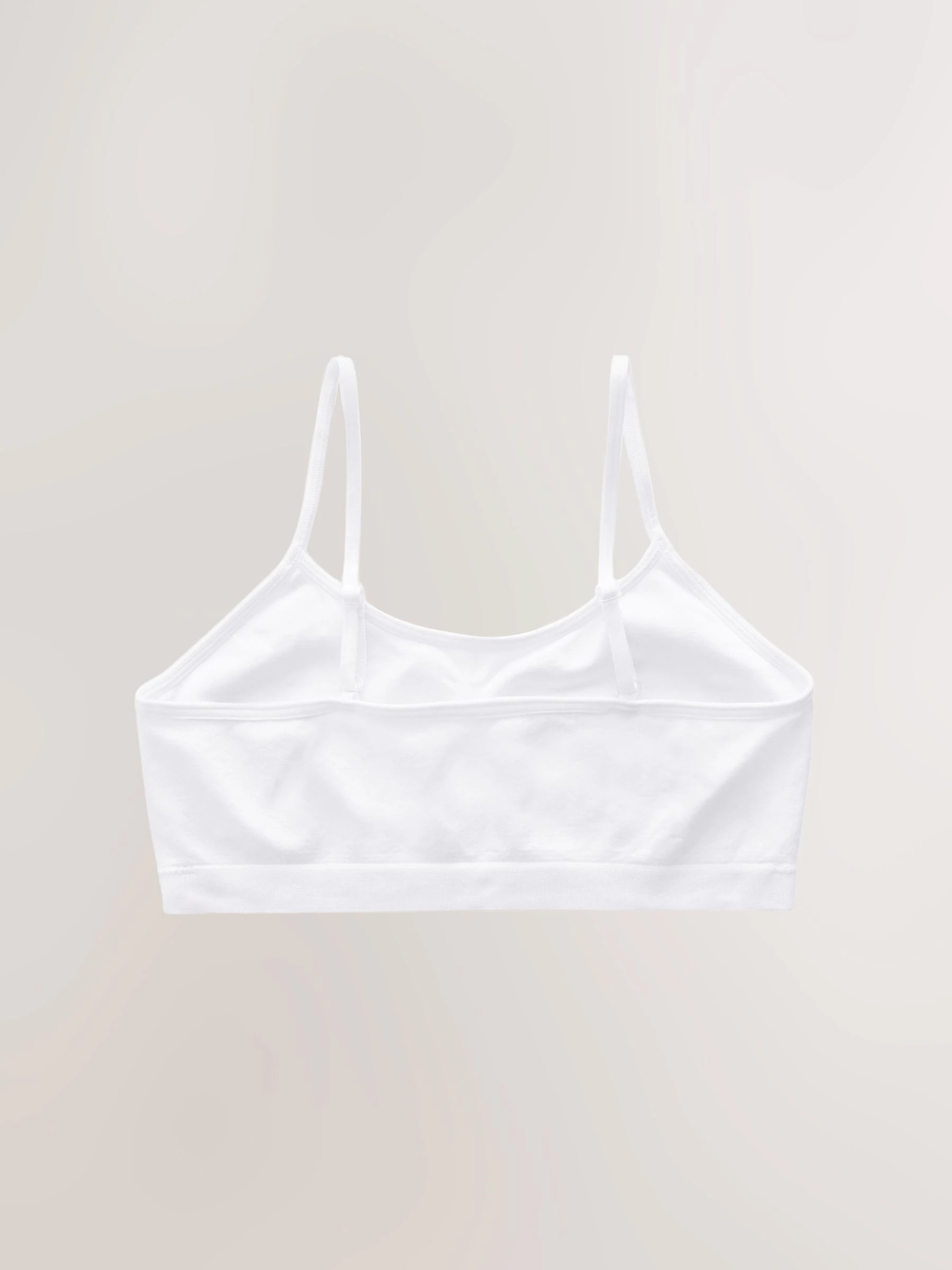 Wit - Naadloze Cropped Tops 2 Pack (7-16jr)