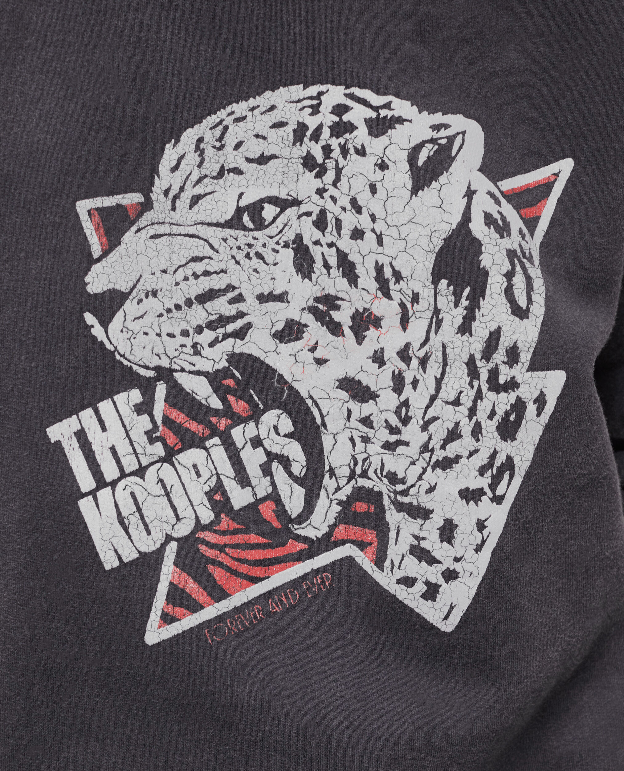 Sweatshirt sérigraphié tigre noir